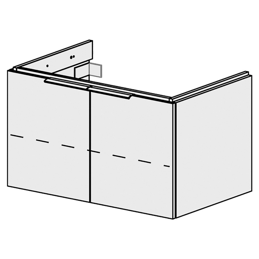 Élément inférieur  Glano Top
80 x 46 x 50.7 cm
armoire de tablette 2&nbsp;portes
1&nbsp;tablette réglable
portes avec Blumotion