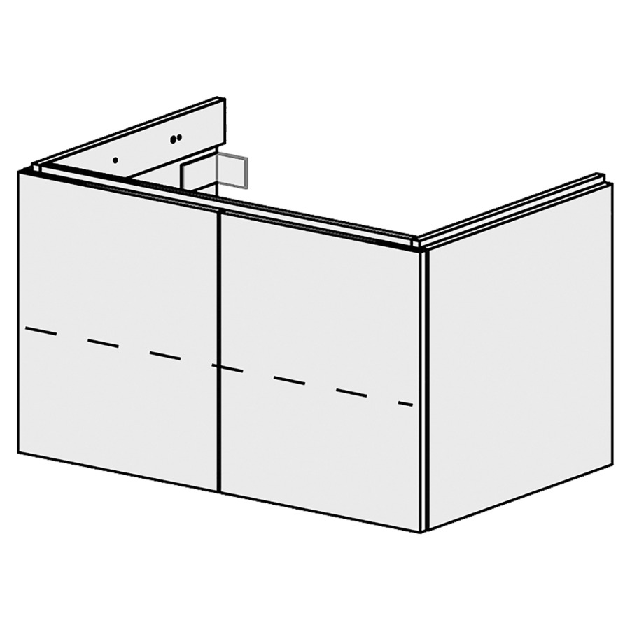 Élément inférieur  Glano Top
80 x 46 x 50.7 cm
armoire de tablette 2&nbsp;portes
1&nbsp;tablette réglable
portes avec Blumotion