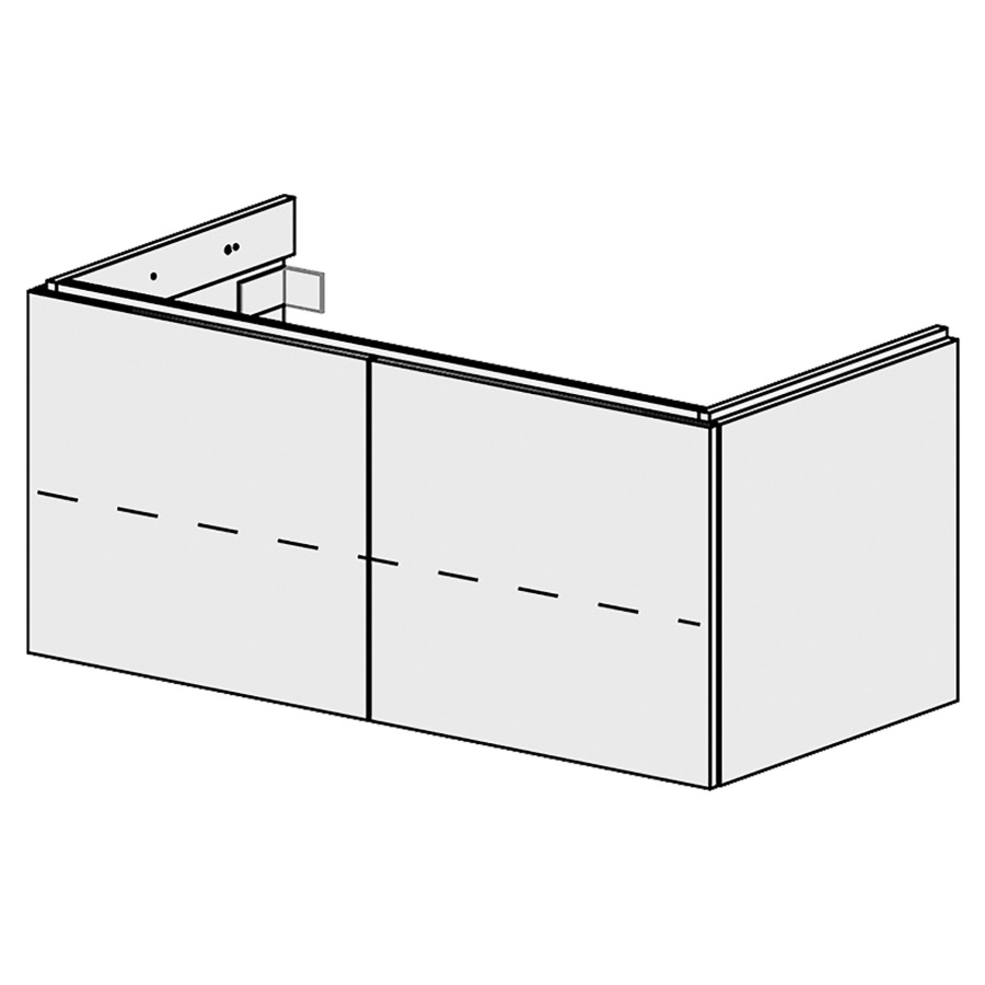 Élément inférieur  Glano Top
105 x 46 x 50.7 cm
armoire de tablette 2&nbsp;portes
1&nbsp;tablette réglable
portes avec Blumotion