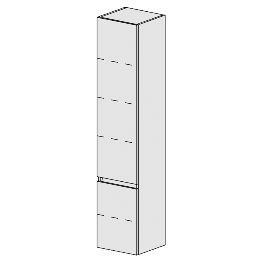 Armoire haute Spacio 
35 x 168 x 33.2 cm
armoire de tablette 2&nbsp;portes
portes charnière à droite
4&nbsp;tablettes réglable
portes avec Blumotion