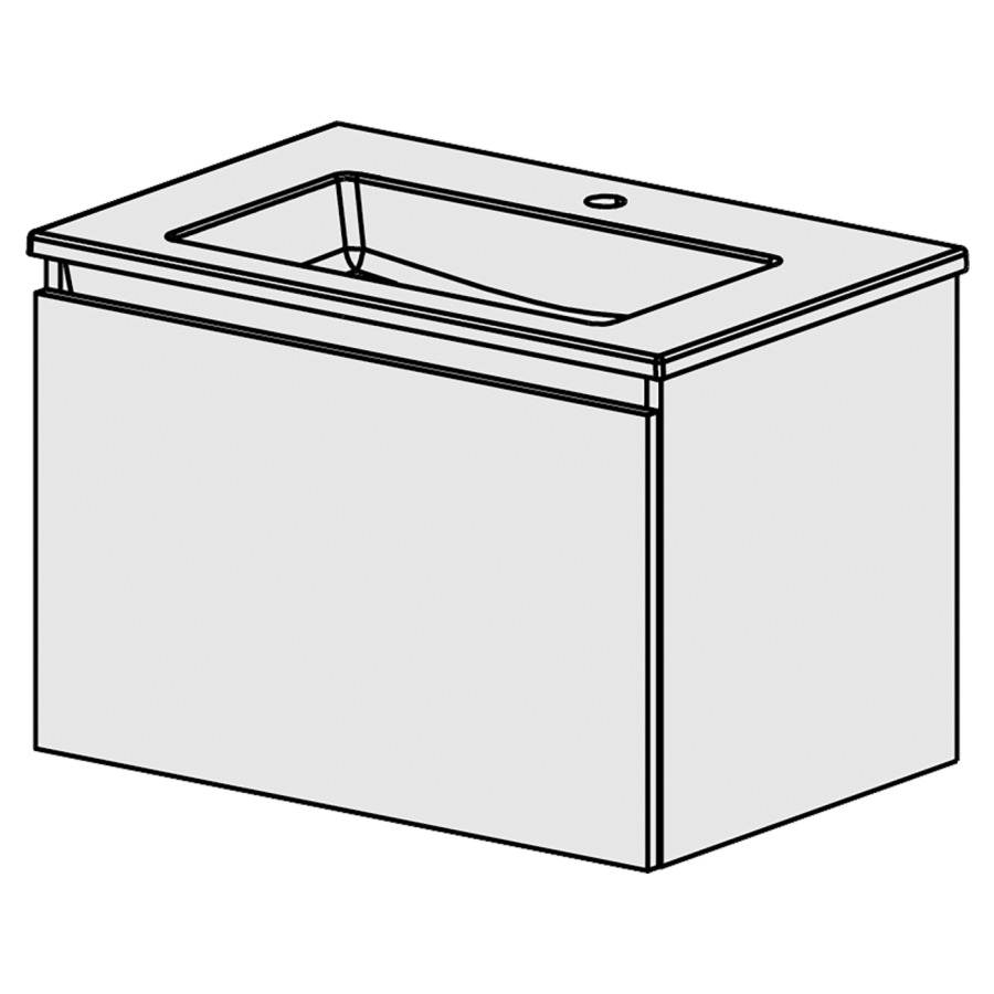 Meuble PROmo-S Framo 71cm NEW
L: 71, H: 46, P: 46 cm
avec table en céramique
1 lavabo, 1 tiroir,
avec liste décor,
faces/côtés visibles selon
palette couleur restreinte
PROmo-S(liste de prix)