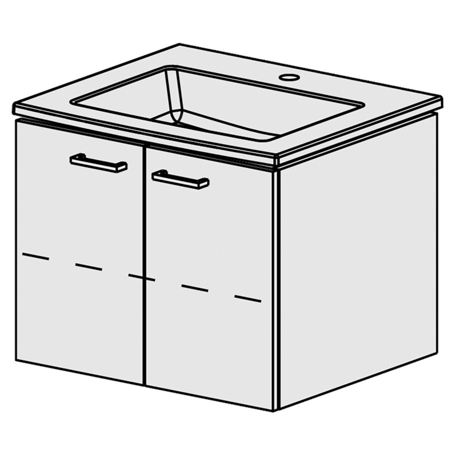 Meuble Stilo Ceram Cube 61 cm