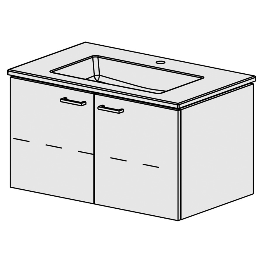 Meuble Stilo Ceram Cube 86 cm