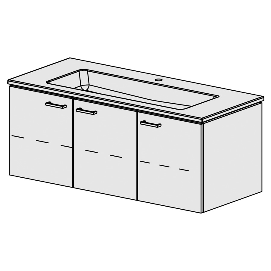 Meubles Stilo Ceram Cube 121cm