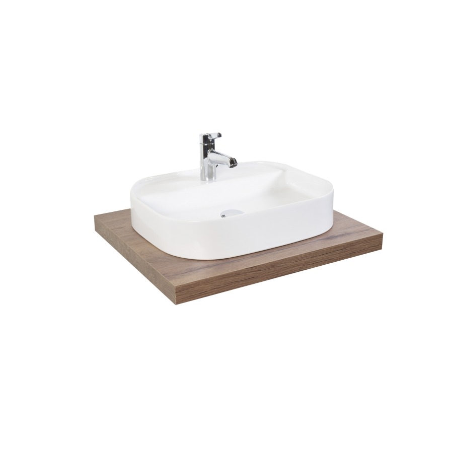 Lavabo Laura 2
55 x 45 x 11 cm
Lavabo à poser
en céramique
sans trop-plein