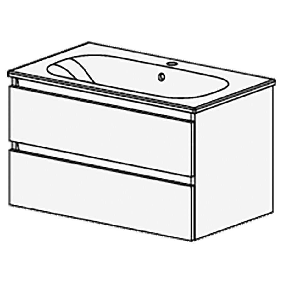 Meuble PROmo Organic 81 cm
L:81 H:47,8 P:46,5 cm
table en céramique blanc
avec 1 lavabo
avec 2 tiroirs
faces/côtés visibles
selon code
avec liste décor
