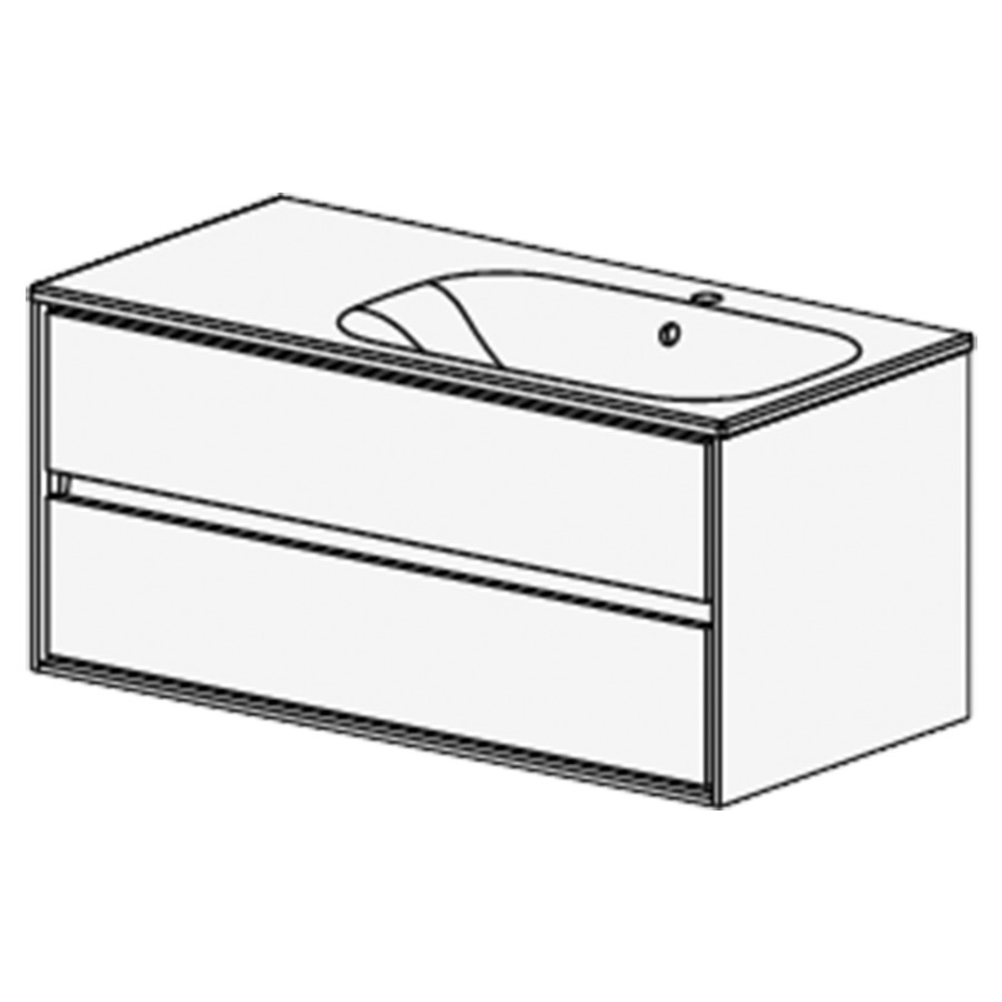 Meuble Harmony Ceram Move II
106 cm
L: 106/ H: 51.8 / P: 51 cm
table en céramique
blanc brillant avec trop-plein
avec 1 lavabo à droite
avec liste décor
2 tiroirs
faces Modern
côtés visibles blanc brillant
incl. Siphon à encombrement ré
et joint caoutchouc 32 mm