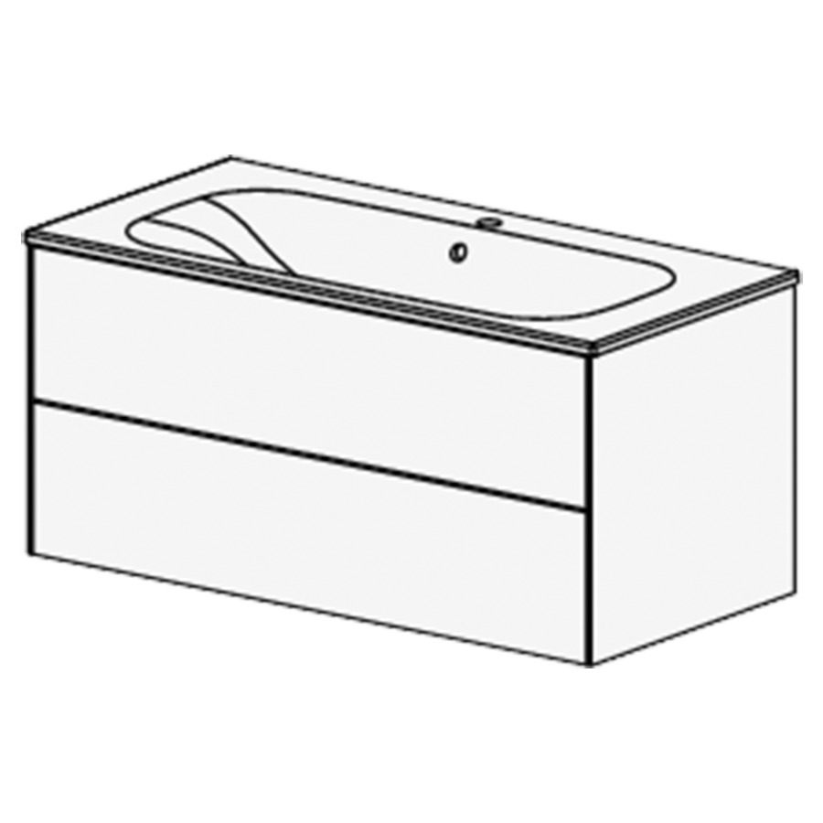 Meuble pura Ceram Move II 106 cm