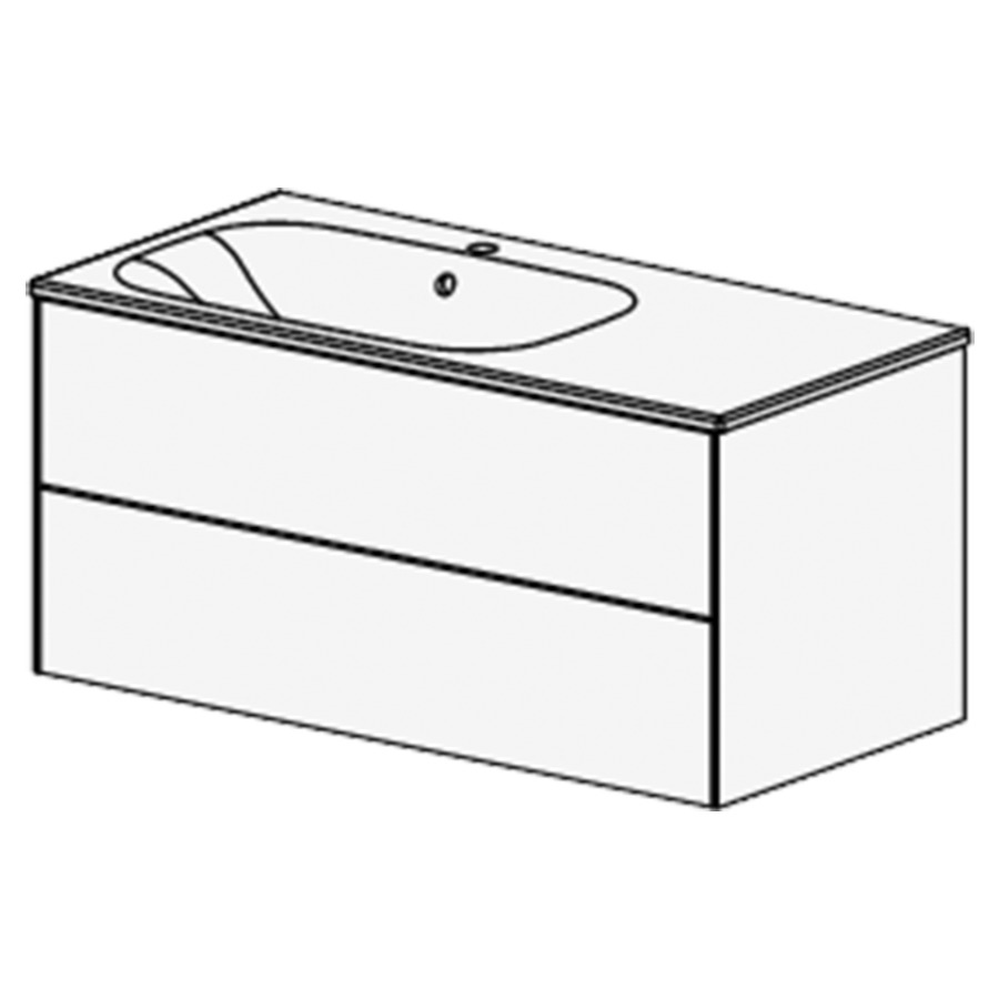 Meuble pura Ceram Move II
106 CM
L: 106 / H: 49.8 / P: 51 cm
table en céramique blanc
avec trop-plein
avec 1 lavabo à gauche
2 tiroirs avec Tip-on
côtés visibles FB
incl. siphon à encombrement ré
et joint caoutchouc 32 mm