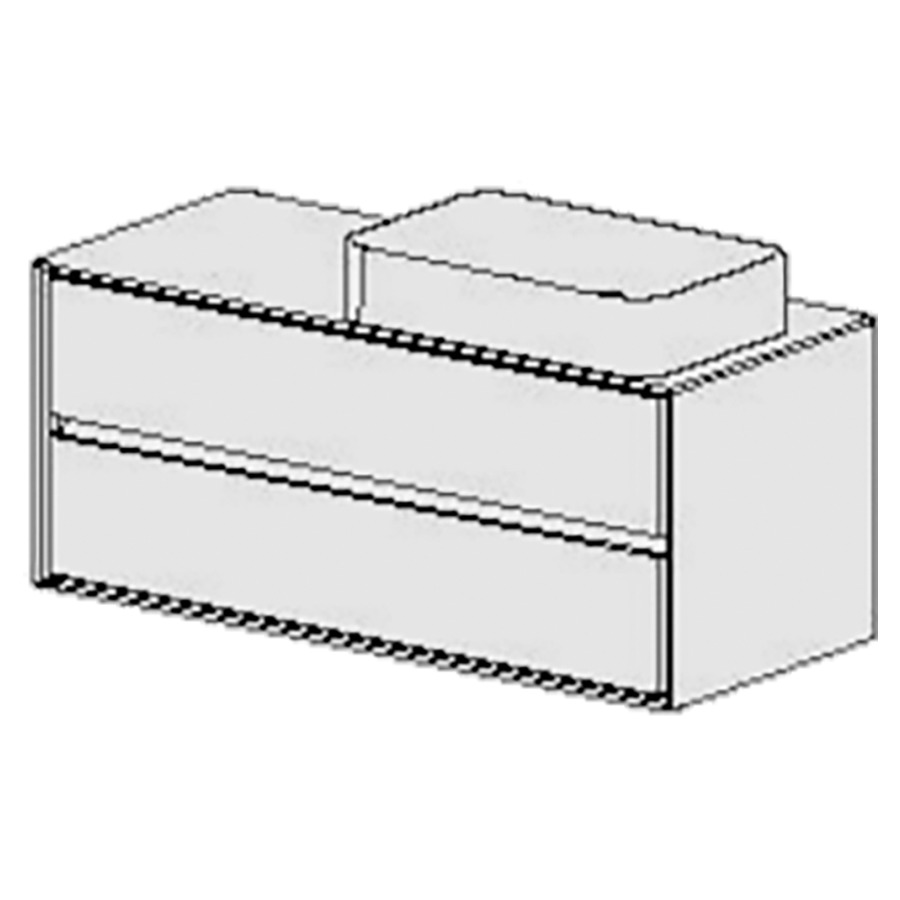 Meuble Harmony Anthracite Top
120.5 cm
L :120.5 / H :51 / T :51.2cm
table en Stratifié
anthracite mat
pour 1 lavabo à droite
2 tiroirs
avec liste décor
faces Modern
