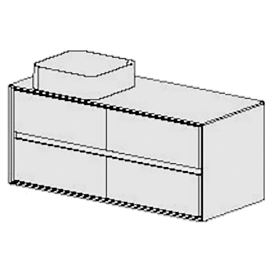 Meuble Harmony Anthracite Top
120.5 cm
L :120.5 / H :51 / T :51.2cm
table en Stratifié
anthracite mat
pour 1 lavabo à gauche
4 tiroirs
avec liste décor
faces Modern

