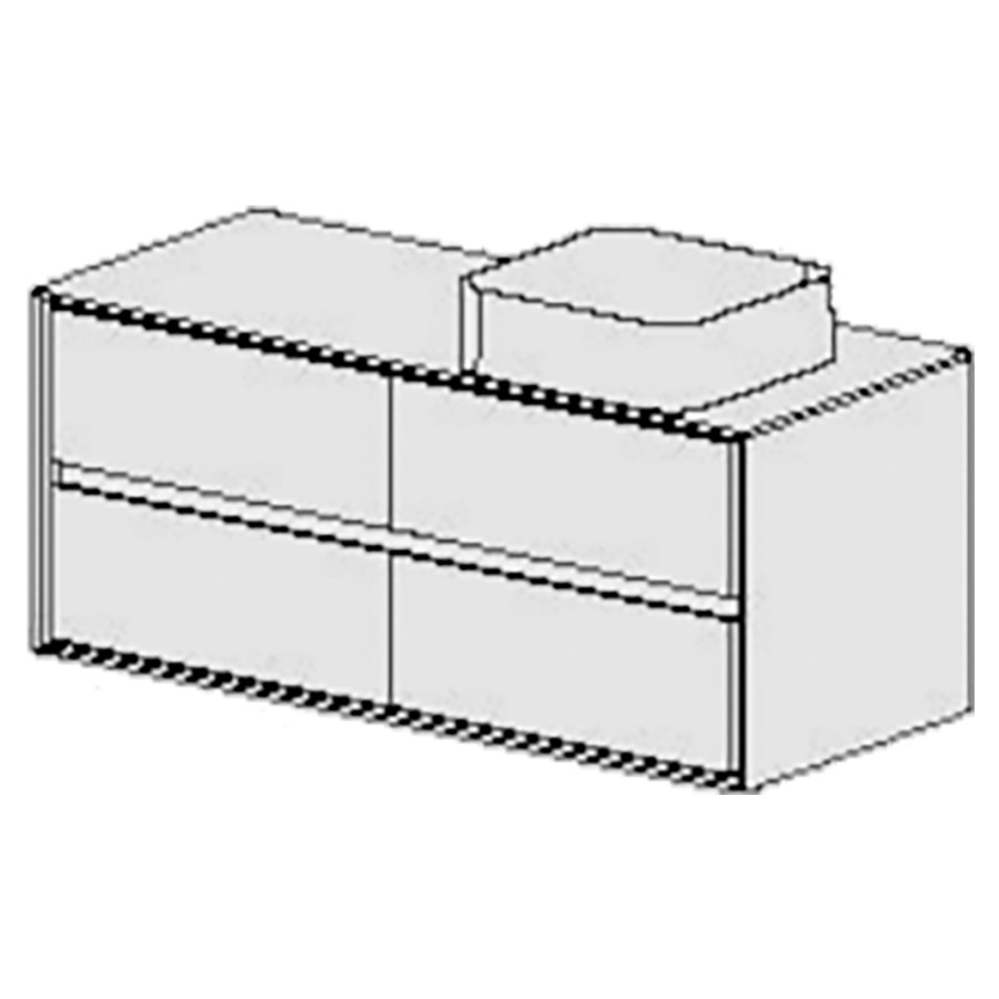 Meuble Harmony Anthracite Top
120.5 cm
L :120.5 / H :51 / T :51.2cm
table en Stratifié
anthracite mat
pour 1 lavabo à droite
4 tiroirs
avec liste décor
faces Modern
