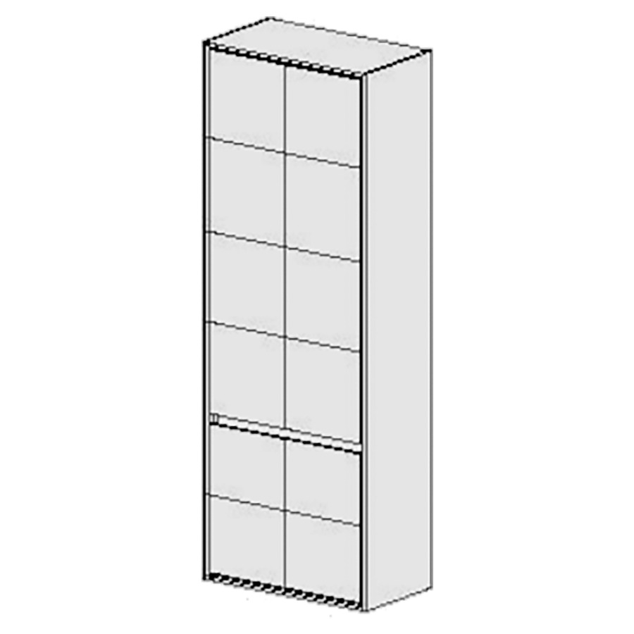 Armoire haute Harmony
Anthracite
62 cm
L : 62 / H : 170 / P : 33.7 cm
4 portes
Avec liste décor
4 rayons
Côtés visibles anthracite
Faces Modern

