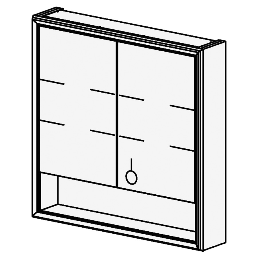 Armoire de toilette Vista Box 80 cm