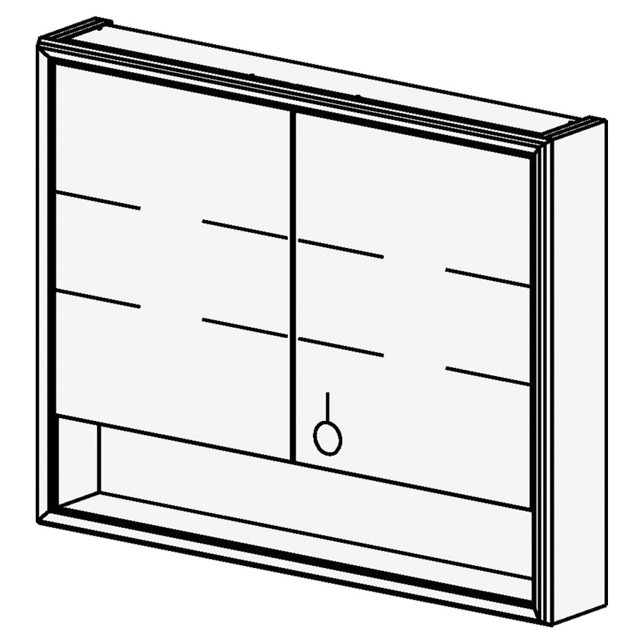 Armoire de toilette Vista Box 100 cm