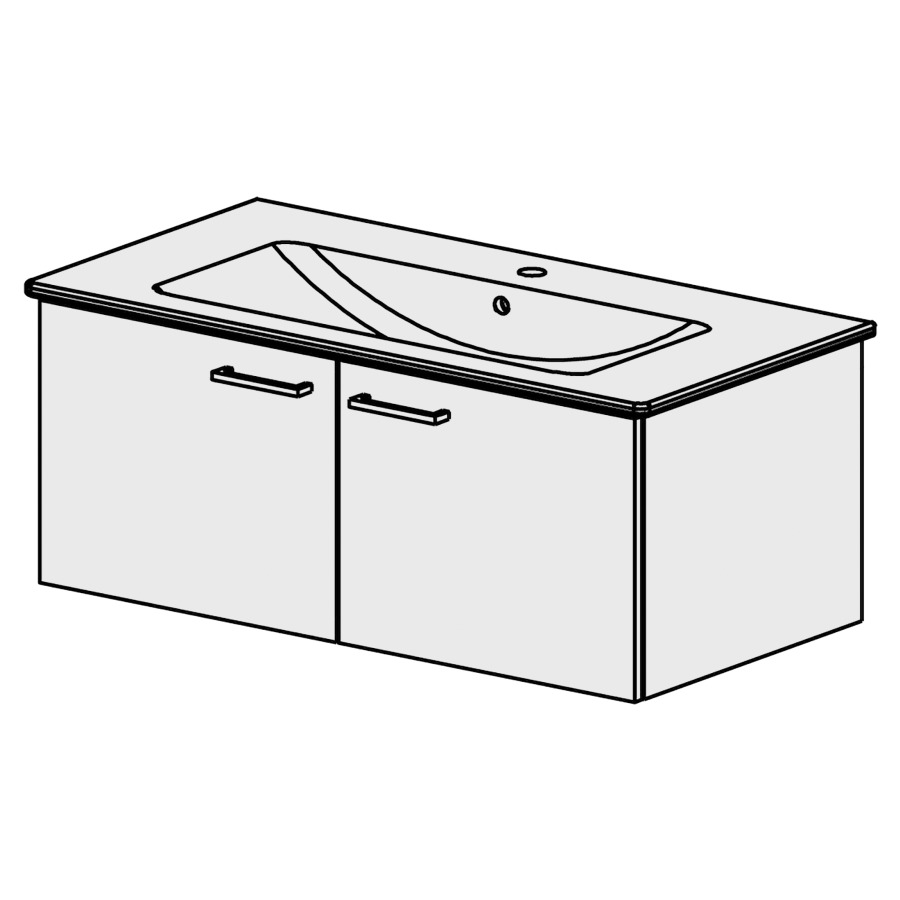 Meuble Venticello-Smart 100 cm