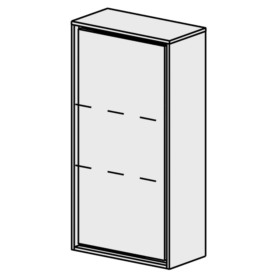 Armoire latérale Harmony 37 cm
L: 37 H: 72, P: 18.3 cm
1 porte, charnières à droite
2 rayons réglables
cadre décoratif blanc mat
porte avec Blumotion
sans poignées, tip-on
face/côtés visibles sel. code
couleurs selon palette