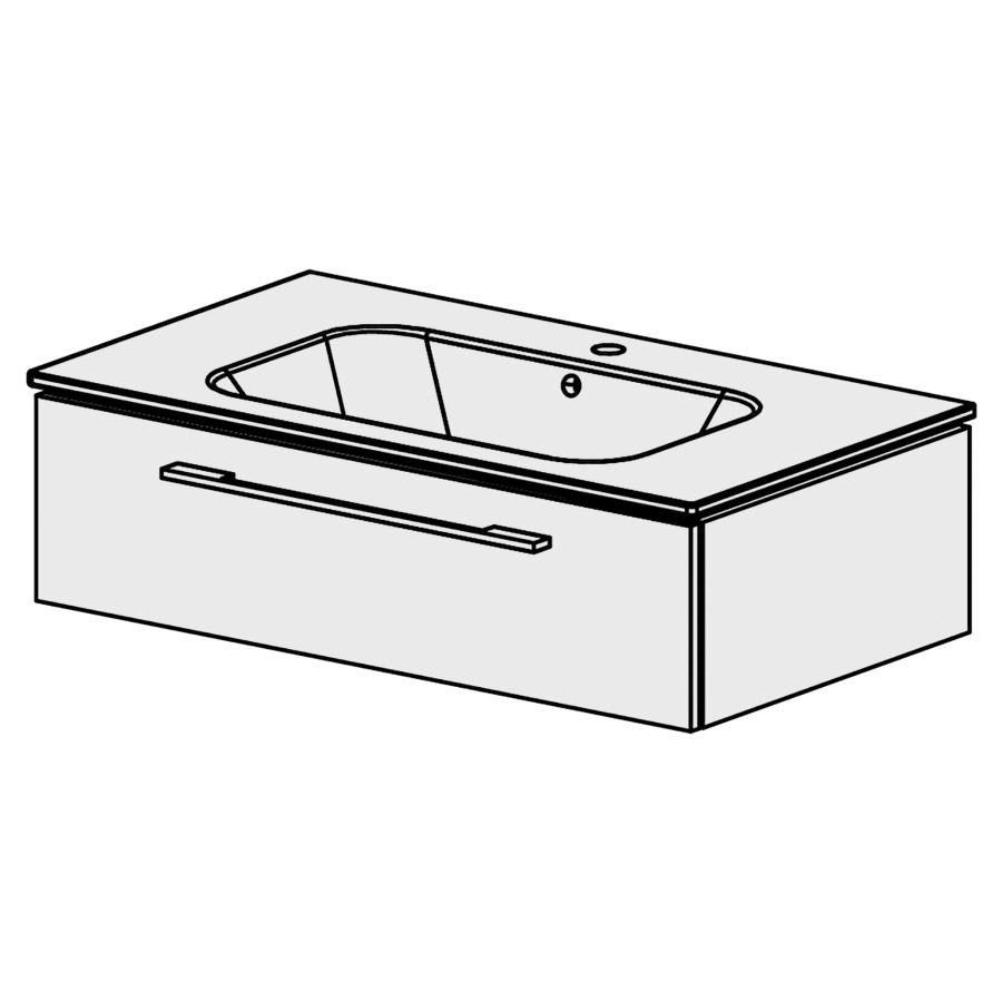 Meuble Stilo Ceram 91 cm
L:91, H:24,8, P:51 cm
table en céramique
blanc
avec 1 lavabo au milieu
1 tiroir
tiroir avec Blumotion
avec poignées selon palette
faces/côtés visibles sel. code
couleurs selon palette
inclus siphon à encombrement
réduit & joint caoutchouc 32mm