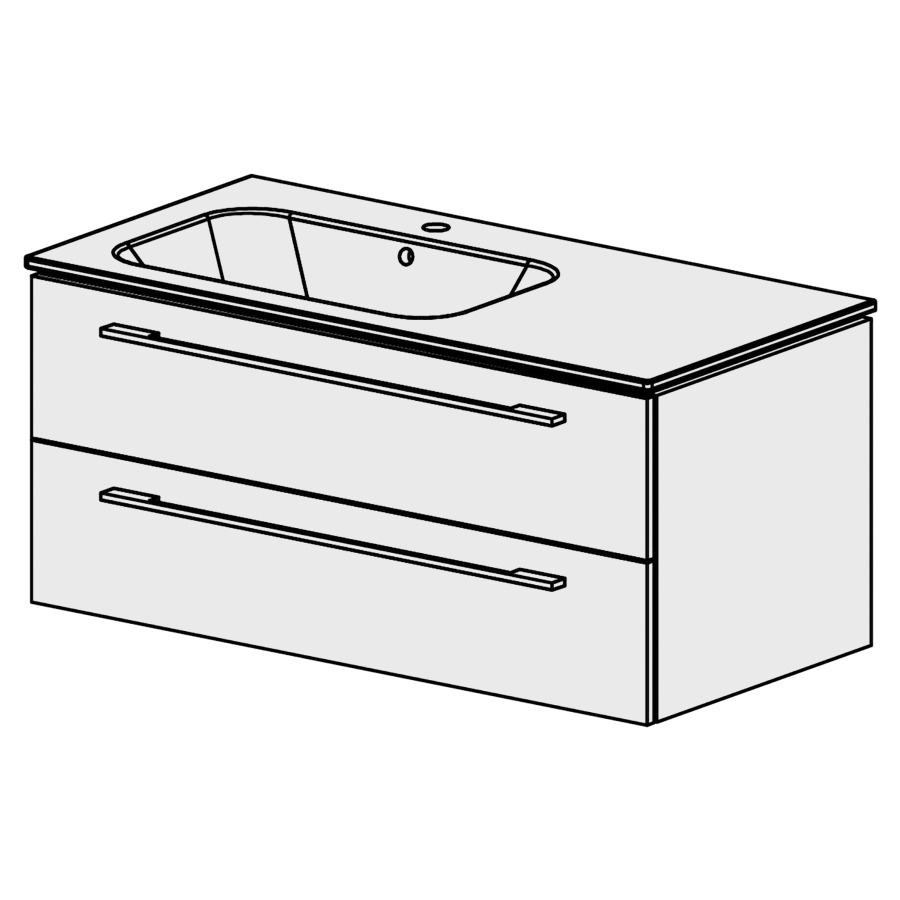 Meuble Stilo Ceram 106 cm
L:106, H:47,5, P:51 cm
table en céramique
blanc
avec 1 lavabo à gauche
2 tiroirs
tiroirs avec Blumotion
avec poignées selon palette
faces/côtés visibles sel. code
couleurs selon palette
inclus siphon à encombrement
réduit & joint caoutchouc 32mm