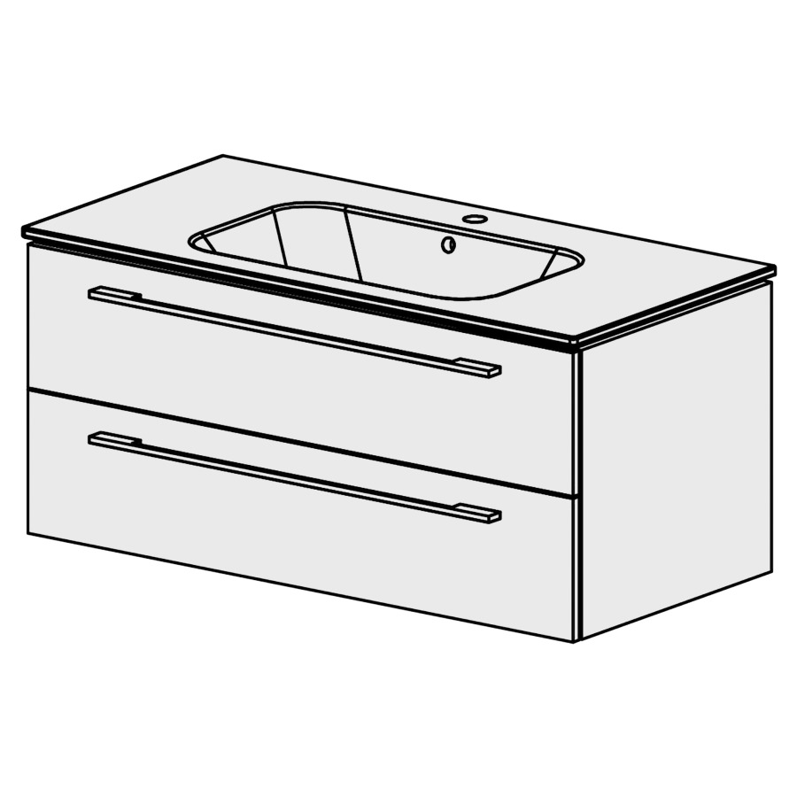 Meuble Stilo Ceram 106 cm
L:106, H:47,5, P:51 cm
table en céramique
blanc
avec 1 lavabo au milieu
2 tiroirs
tiroirs avec Blumotion
avec poignées selon palette
faces/côtés visibles sel. code
couleurs selon palette
inclus siphon à encombrement
réduit & joint caoutchouc 32mm