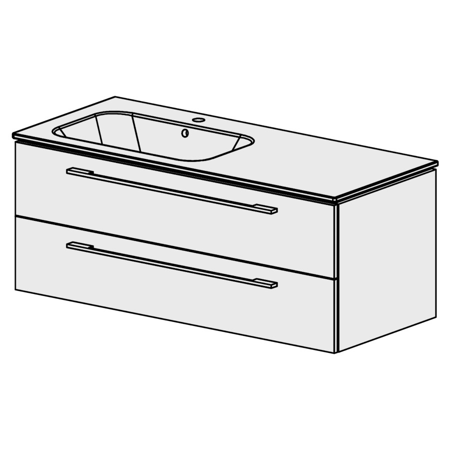 Meuble Stilo Ceram 121 cm
L:121, H:47,5, P:51 cm
table en céramique
blanc
avec 1 lavabo à gauche
2 tiroirs
tiroirs avec Blumotion
avec poignées selon palette
faces/côtés visibles sel. code
couleurs selon palette
inclus siphon à encombrement
réduit & joint caoutchouc 32mm