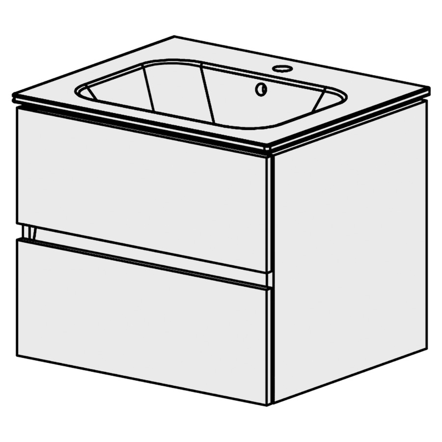 Meuble Stilo Ceram 61 cm
L:61, H:50,5, P:51 cm
table en céramique
blanc
avec 1 lavabo au milieu
2 tiroirs
tiroirs avec Blumotion
avec liste de décor
faces/côtés visibles sel. code
couleurs selon palette
inclus siphon à encombrement
réduit & joint caoutchouc 32mm