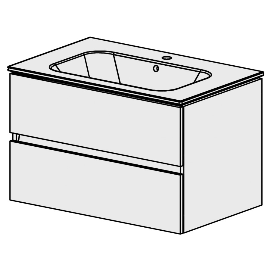 Meuble Stilo Ceram 81 cm
L:81, H:50,5, P:51 cm
table en céramique
blanc
avec 1 lavabo au milieu
2 tiroirs
tiroirs avec Blumotion
avec liste de décor
faces/côtés visibles sel. code
couleurs selon palette
inclus siphon à encombrement
réduit & joint caoutchouc 32mm