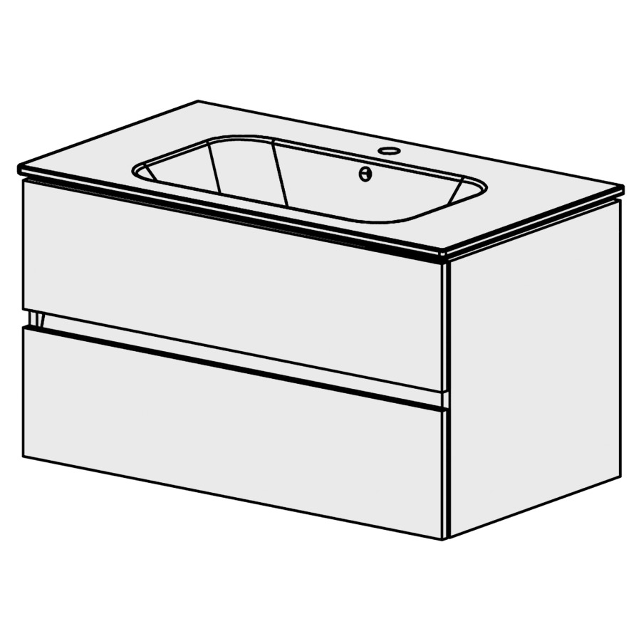 Meuble Stilo Ceram 91 cm
L:91, H:50,5, P:51 cm
table en céramique
blanc
avec 1 lavabo au milieu
2 tiroirs
tiroirs avec Blumotion
avec liste de décor
faces/côtés visibles sel. code
couleurs selon palette
inclus siphon à encombrement
réduit & joint caoutchouc 32mm