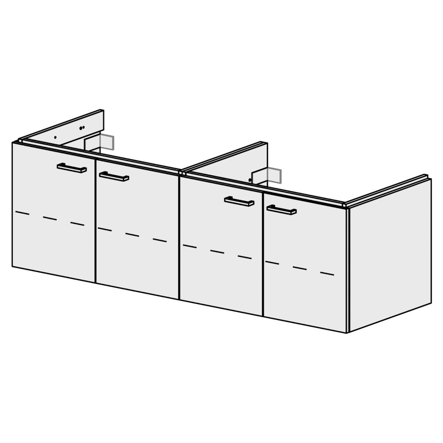 Unterbau Stilo Top 150 cm