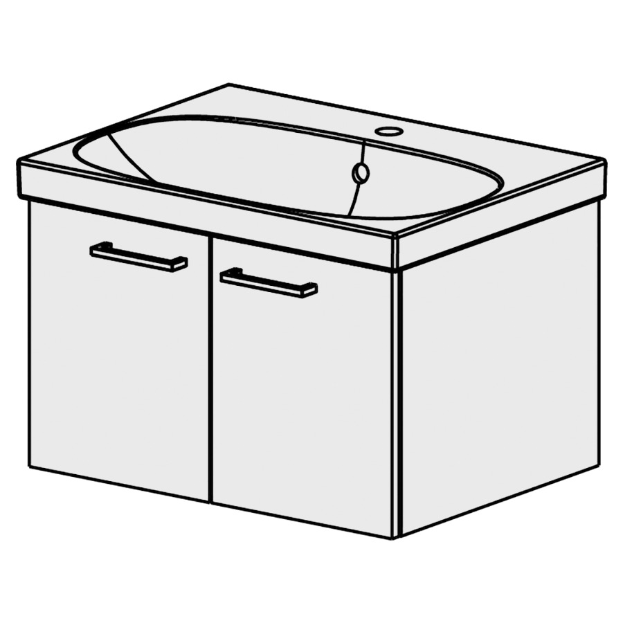 Meuble Acanto-Smart 65 cm