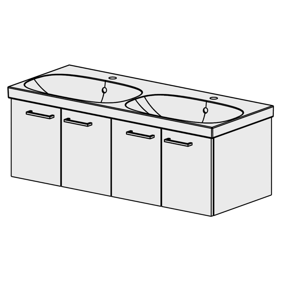 Meuble Acanto-Smart 120 cm