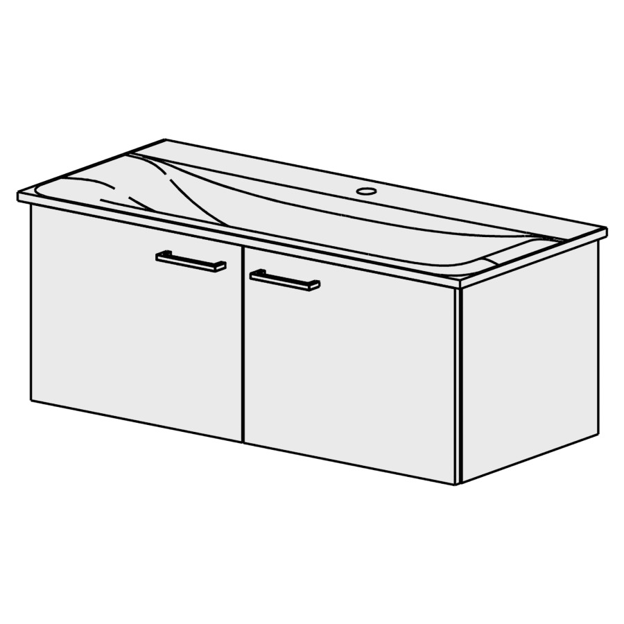 Meuble Connect Air-Smart 54 cm
L:50, H:39, P:36,8 cm
armoire à 2 portes
portes avec Blumotion
faces /côtés visibles sel. cod
couleurs selon palette
poignées selon palette