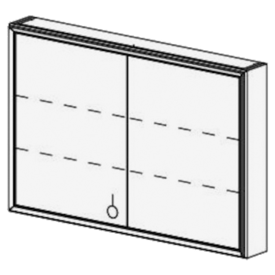 Arm.de toilette VISTA 120 cm
B:120, H:79.1, P:16,3 cm,
2 portes, prise double en bas
à gauche,LED 120 cm,avec
variateur de couleur & dimmer,
3000-4000-6000K/ 41W / 12V/
3280 lm, certifié IP44,
côtés visibles selon code