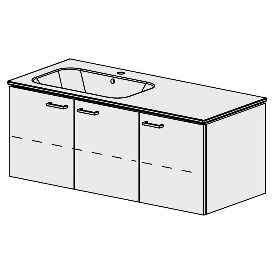 Meuble Stilo Ceram 121 cm