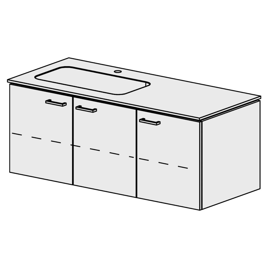 Meuble Stilo Mineral 121 cm