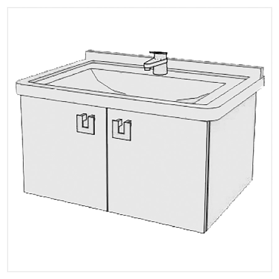Meuble Starck 3-Smart 70 cm