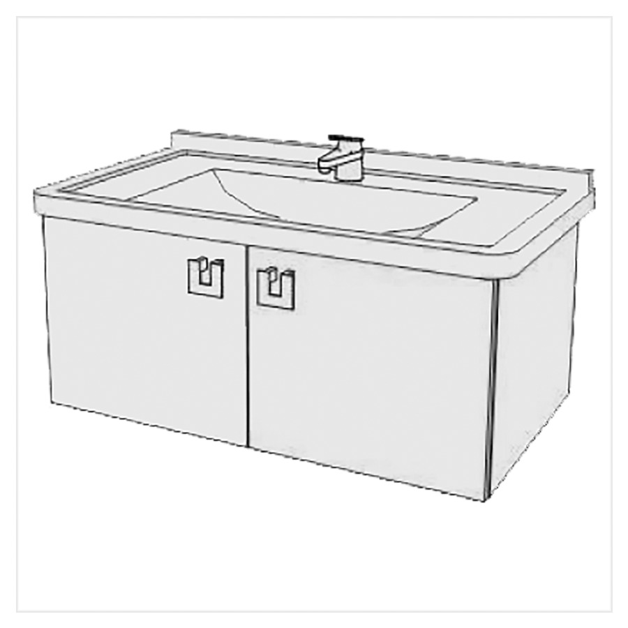Meuble Starck 3-Smart 85 cm