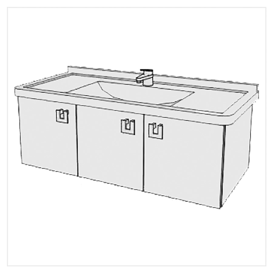 Meuble Starck 3-Smart 105 cm