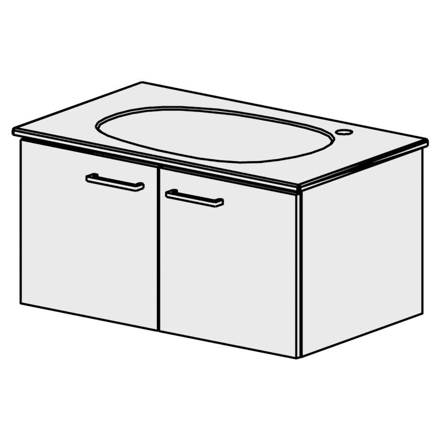 Meuble Palomba New-smart 80 cm