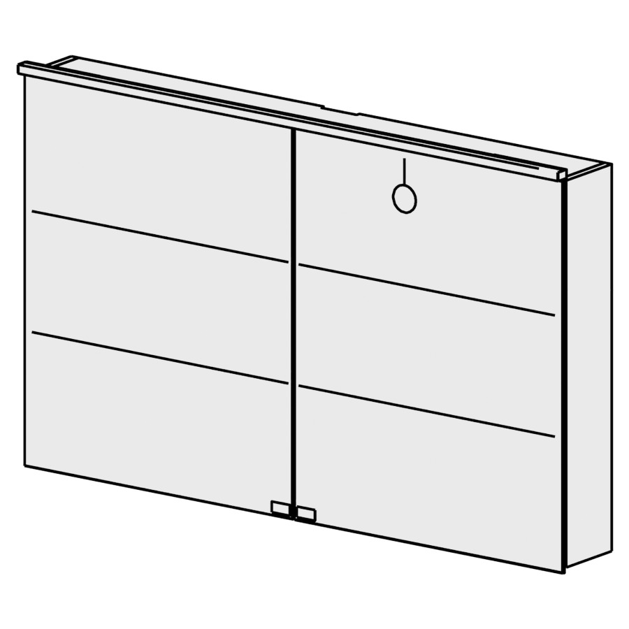 Arm. de toilette PROmo-S 120cm