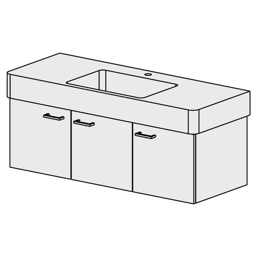 Meuble Vero-smart 125 cm