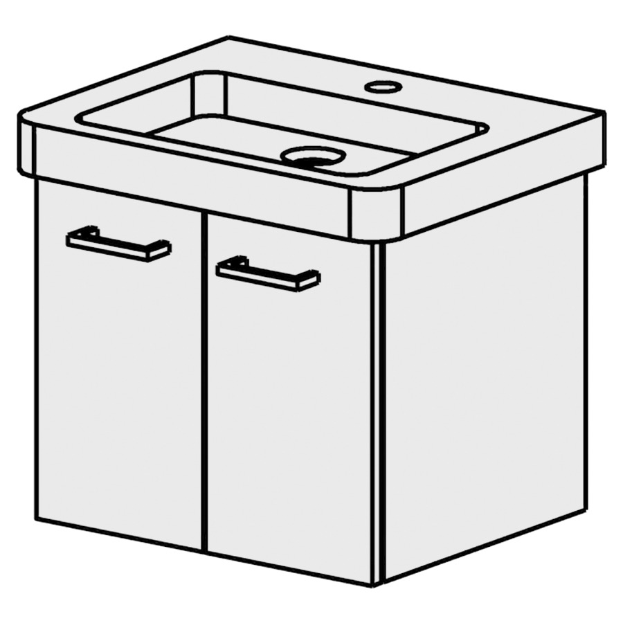 Meuble Subway 2-Smart 50 cm