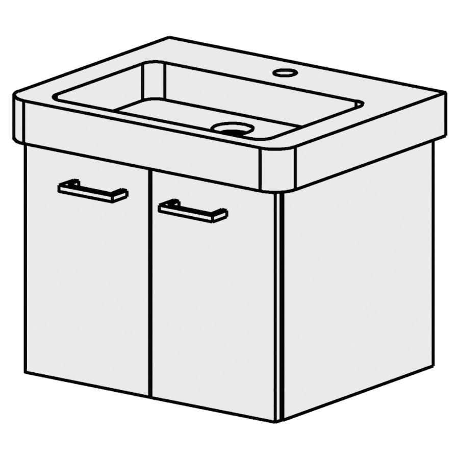 Meuble Subway 2-Smart 55 cm
