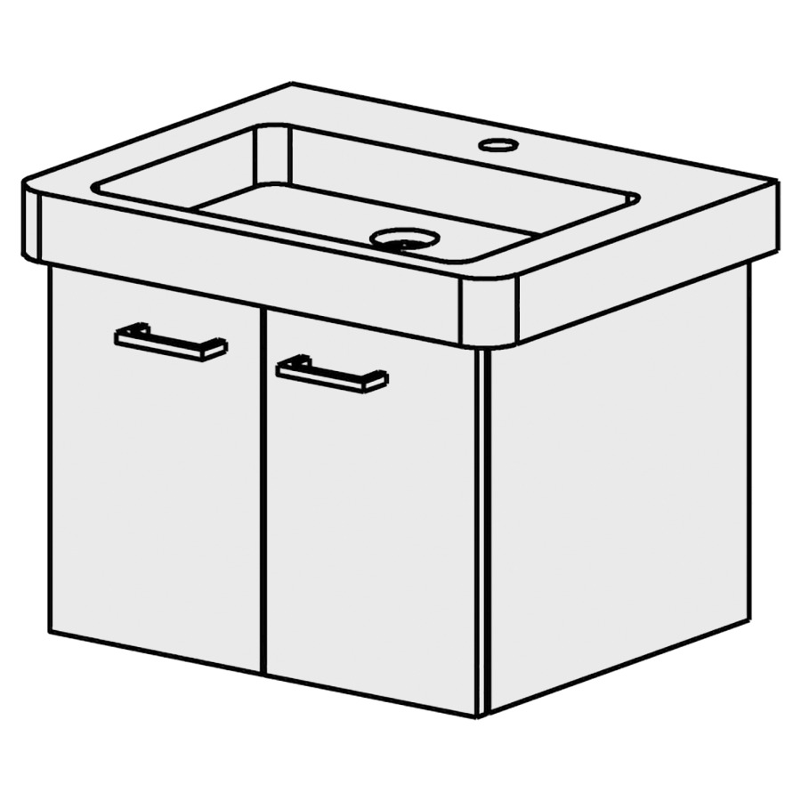 Meuble Subway 2-Smart 60 cm