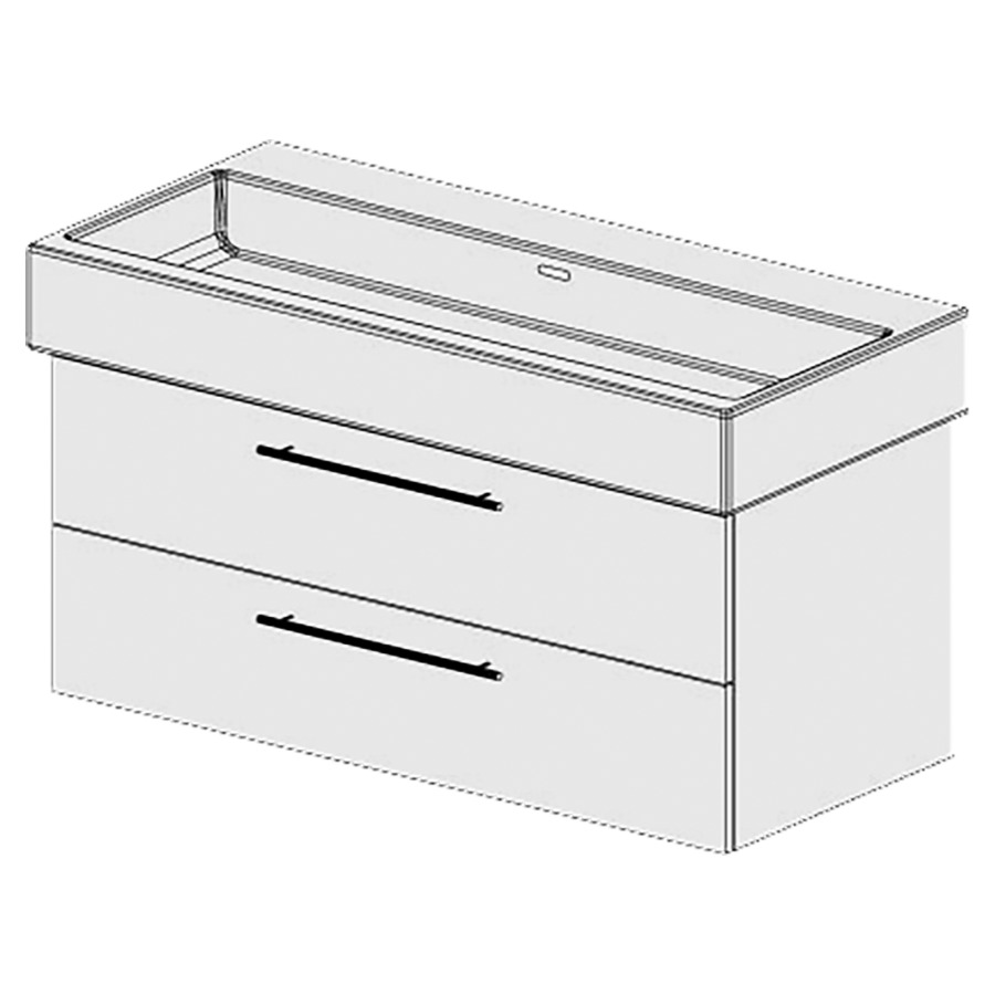 Meuble Maxi Living City 100 cm
