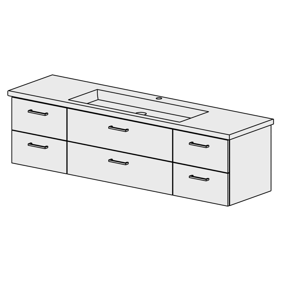 Meuble Maxi Living Square 180