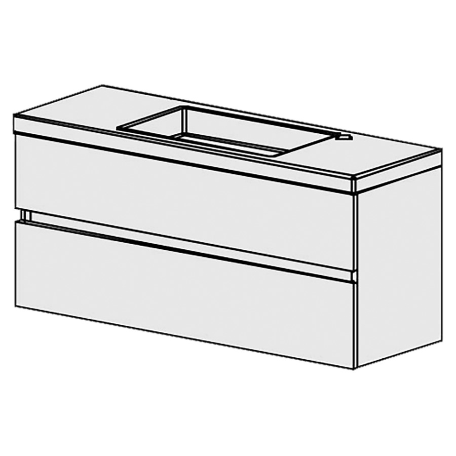 Meuble Style 100,5 cm
L: 99, H: 54, P: 35 cm
table en céramique blanc
avec 1 lavabo
1 trou pour batterie à droite
2 tiroirs
tiroirs avec Blumotion
avec liste décor
faces/côtés visibles sel. code
couleurs selon palette
inclus siphon à encombrement
réduit & joint caoutchouc 32mm