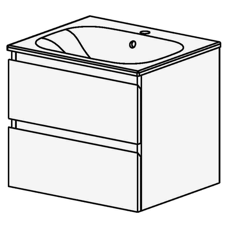 Meuble Aqua Ceram Move II 61 cm