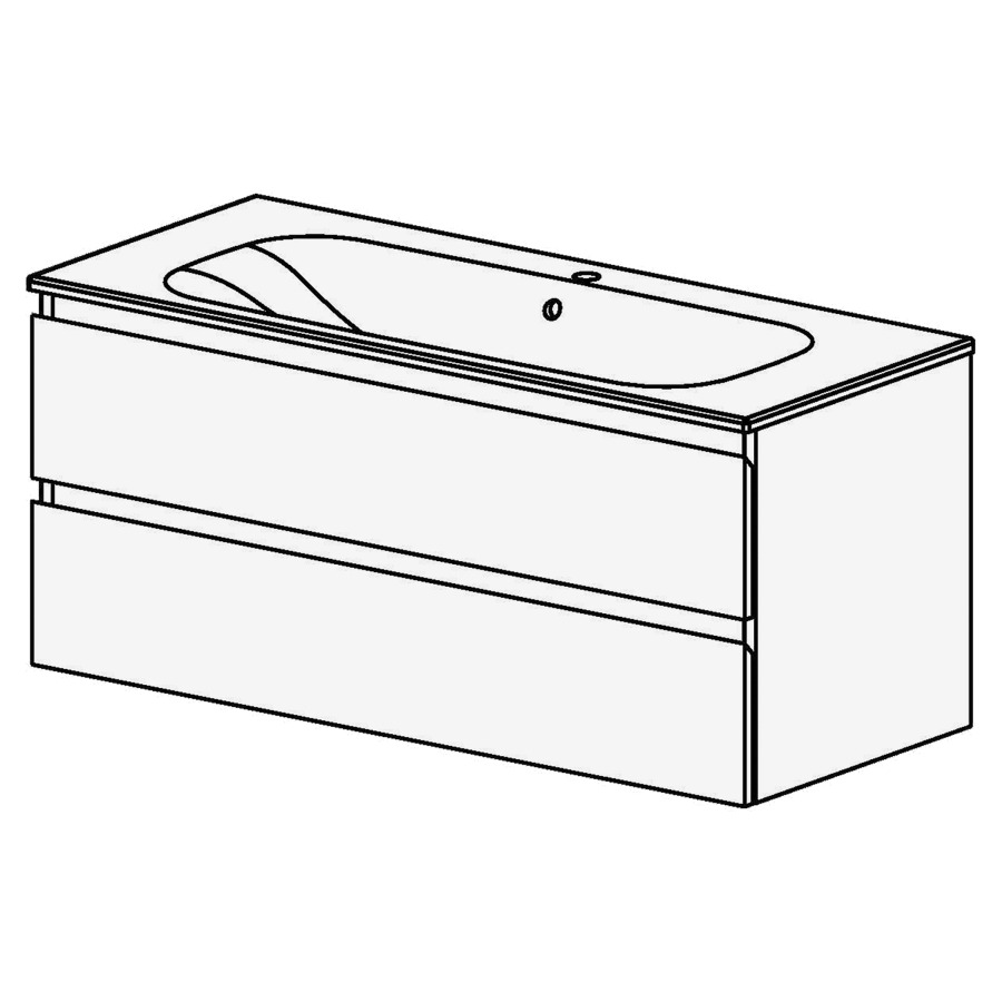 Meuble Aqua Ceram Move II 121 cm