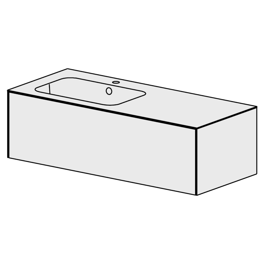 Meuble SATINO 126 cm